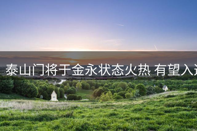泰山门将于金永状态火热 有望入选邵佳一执教的国家队